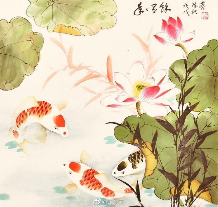 牡丹鯉魚寓意：牡丹與鯉魚在中國傳統(tǒng)文化中常被組合運用