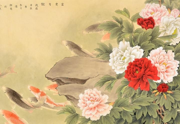 牡丹鯉魚寓意：牡丹與鯉魚在中國傳統(tǒng)文化中常被組合運用