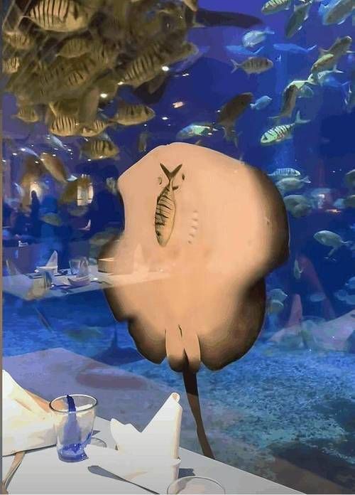 魔鬼魚吃人的照片【“魔鬼魚吃同事”事件實為誤傳，海洋館回應稱是誤食】 魔鬼魚吃人的照片【“魔鬼魚吃同事”事件實為誤傳，海洋館回應稱是誤食】 龍魚百科 第19張