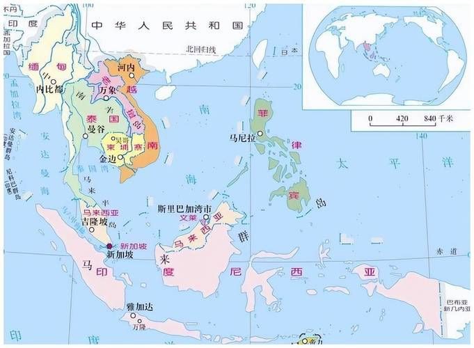 馬來西亞世界地圖【馬來西亞世界地圖清晰呈現了該國在亞洲的地理位置與行政區劃】