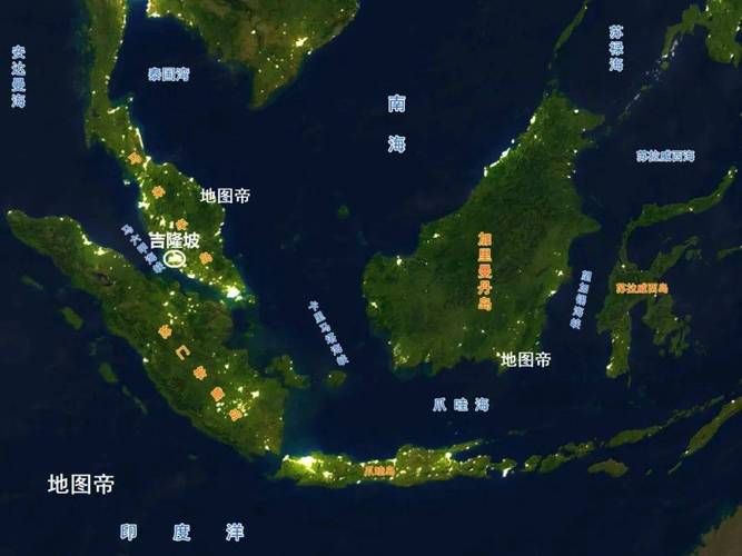 馬來西亞世界地圖【馬來西亞世界地圖清晰呈現了該國在亞洲的地理位置與行政區劃】