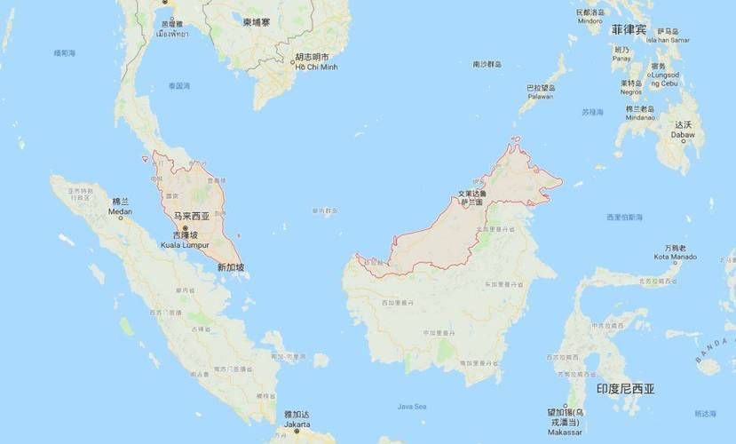 馬來西亞世界地圖【馬來西亞世界地圖清晰呈現了該國在亞洲的地理位置與行政區劃】