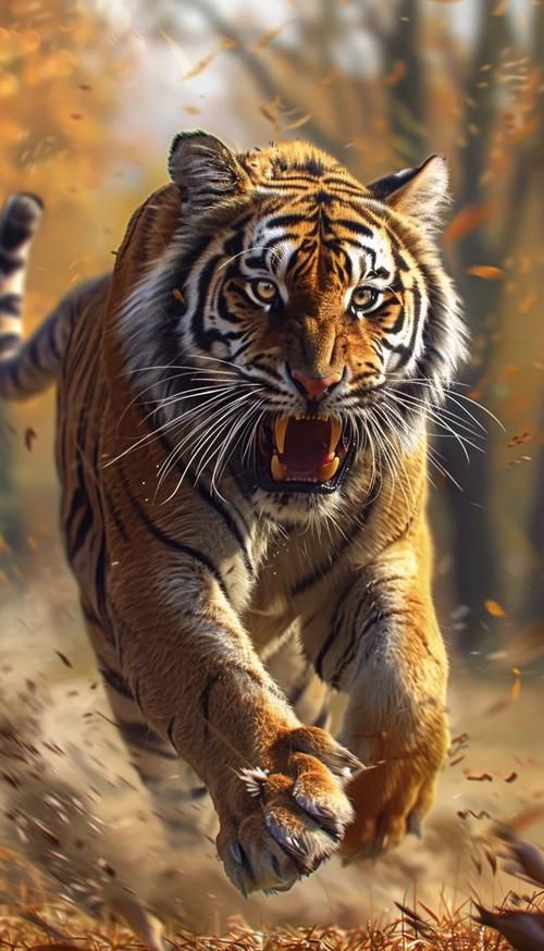 猛虎真實圖片【“猛虎真實圖片”主題聚焦于展現老虎這一頂級掠食者的野性魅力與自然之美】