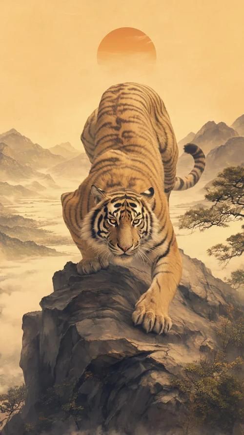 猛虎真實圖片【“猛虎真實圖片”主題聚焦于展現老虎這一頂級掠食者的野性魅力與自然之美】