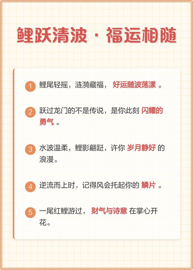 錦鯉最暖心八個字，《錦鯉最暖心八個字》“錦鯉最暖心八個字”聚焦于江湖