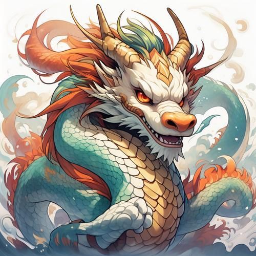 提供100張不同風格的招財龍圖片，100張不同風格的招財龍圖片