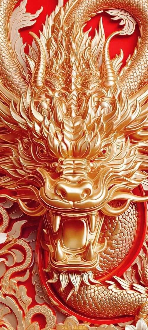提供100張不同風格的招財龍圖片，100張不同風格的招財龍圖片