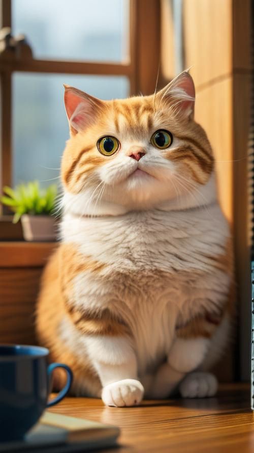 貓圖片100張，20張“憨貓”圖片,真的太歡樂了!