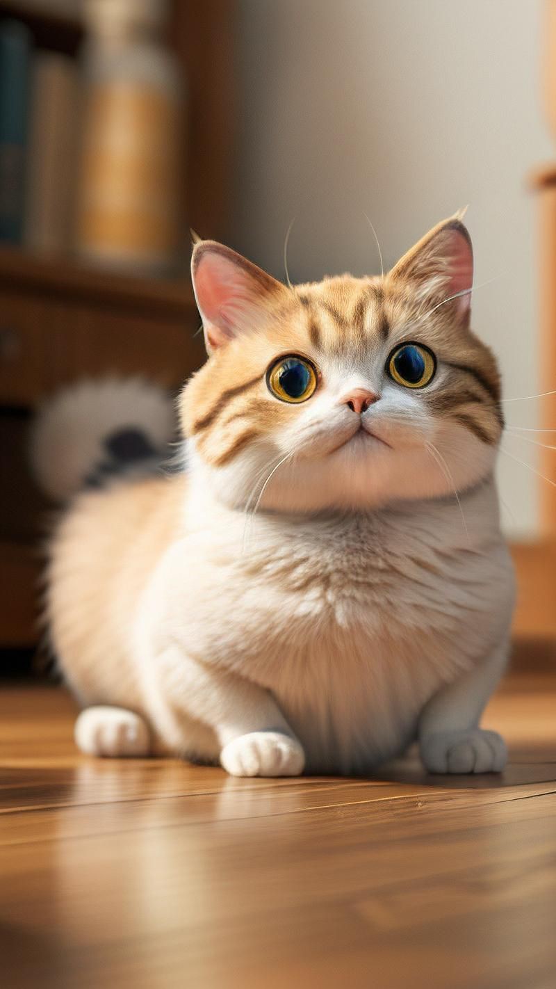 貓圖片100張，20張“憨貓”圖片,真的太歡樂了!