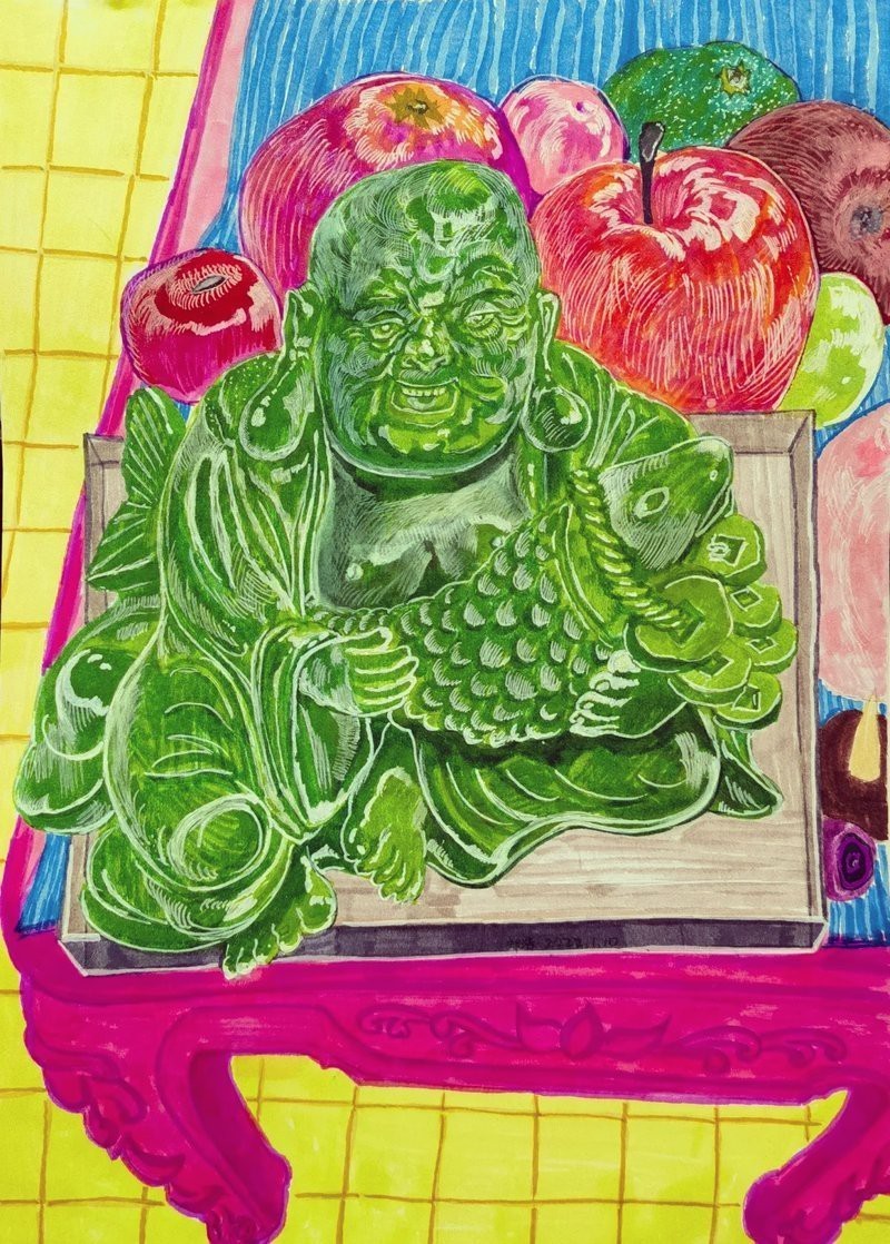佛與魚的圖片，《佛與魚的圖片》——佛與魚的奇妙相遇