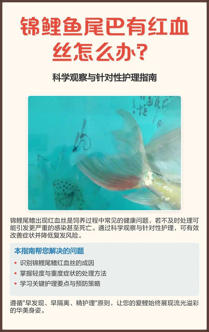 鯉魚尾鰭有血絲，昭和三色錦鯉鯉魚尾鰭出現(xiàn)紅血絲是關鍵預防措施和特征
