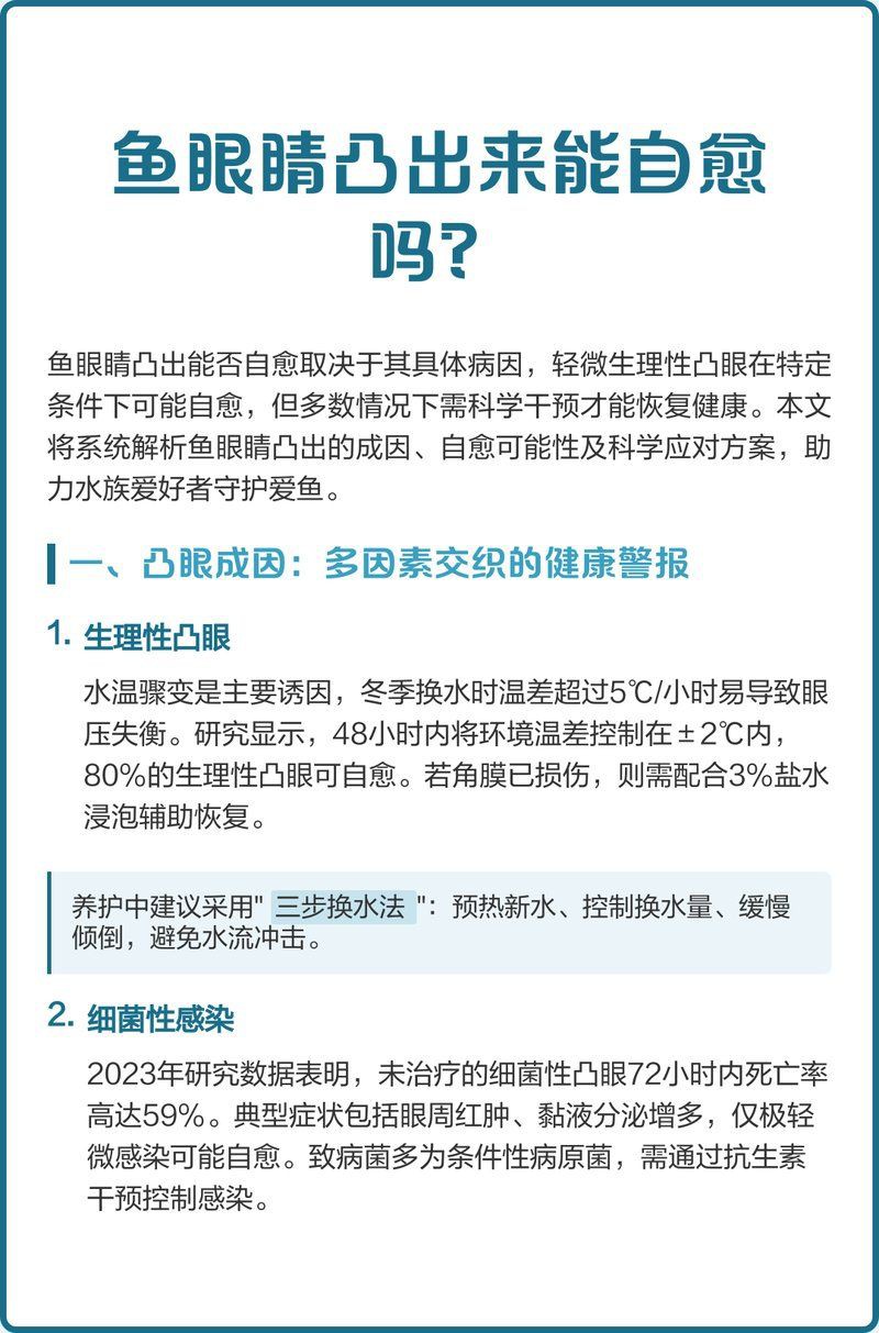 雷龍魚眼睛外凸會自愈嗎？，雷龍魚眼睛外凸能否自愈