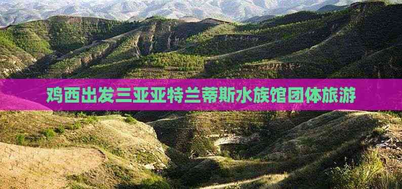 雞西水族館，三亞雞西水族館