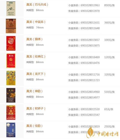 廣西真龍香煙圖片大全，“廣西真龍香煙圖片大全”
