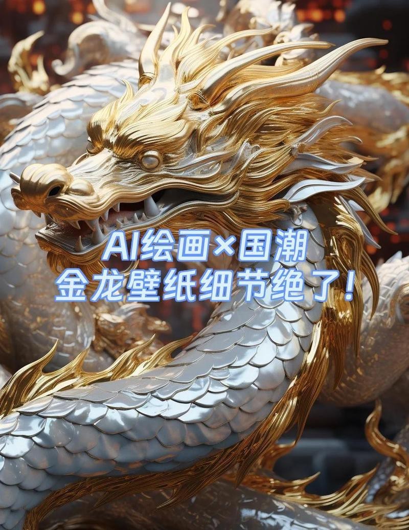 如何制作一張高清金龍魚壁紙？，ai繪畫×國(guó)潮金龍魚壁紙細(xì)節(jié)絕了錦鯉附體的小卷毛