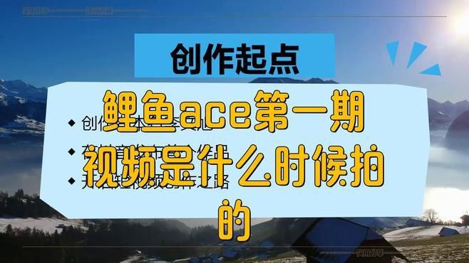鯉魚的第一個視頻，《鯉魚的第一個視頻》