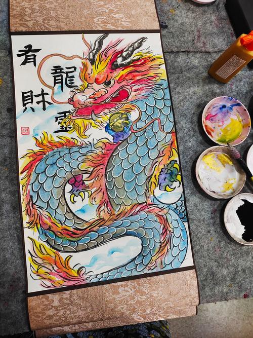 哪里可以找到帶張字的龍畫作？，張姓藝術家創作的“龍”主題畫作