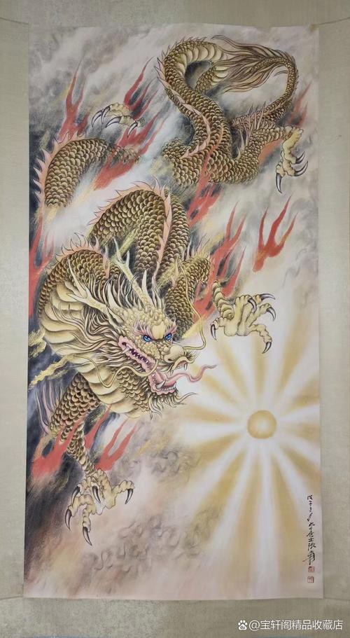 哪里可以找到帶張字的龍畫作？，張姓藝術家創作的“龍”主題畫作