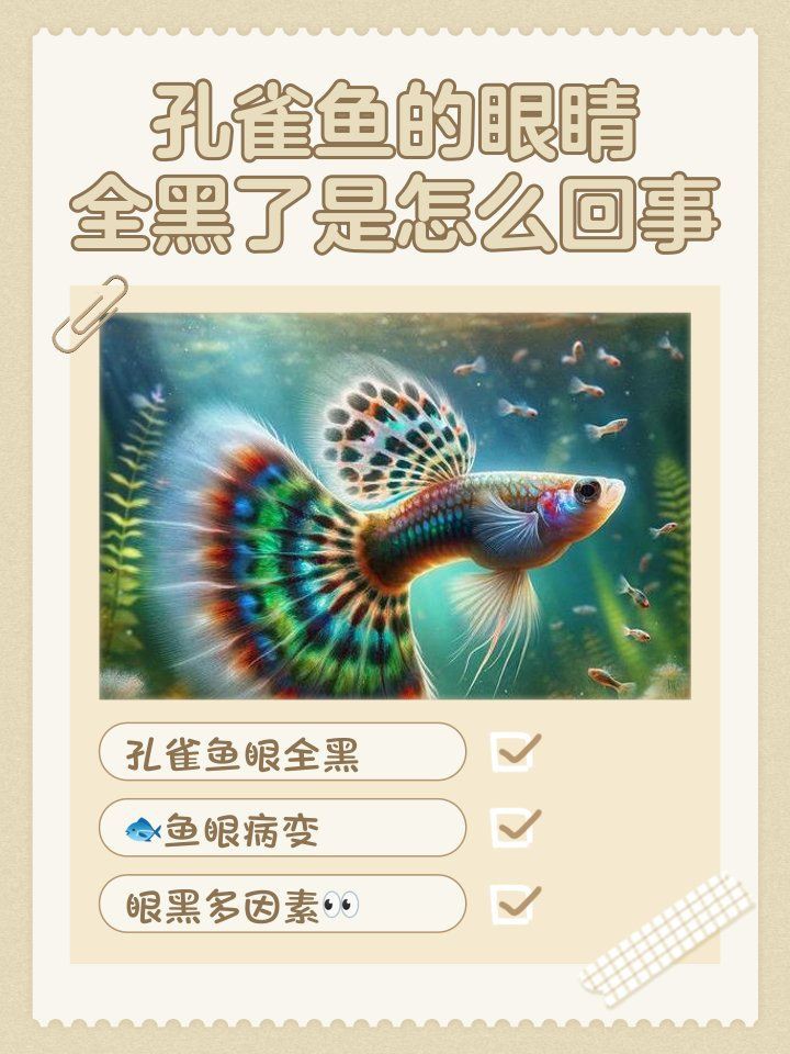孔雀魚眼睛全黑死亡，孔雀魚的眼睛全黑了是怎么回事