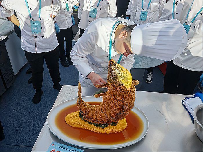鯉魚大全圖片，濟南26斤糖醋黃金鯉獨攬三項最佳單項獎