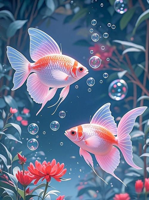 玫瑰和金魚圖片，《玫瑰和金魚圖片》獨特的“玫瑰和金魚圖片”將兩種截然不同的元素巧妙融合