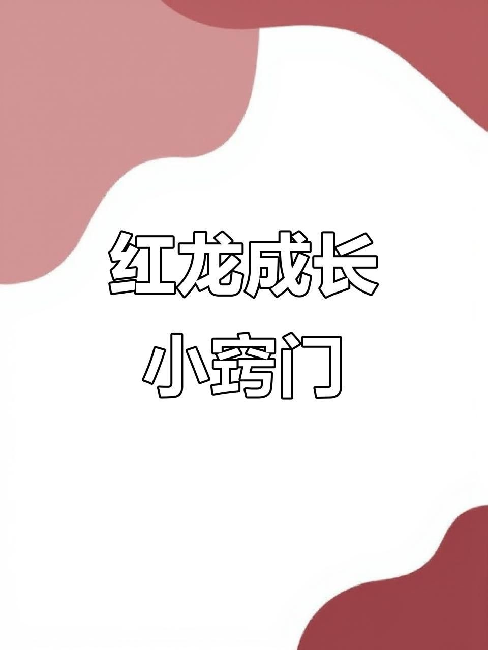 紅龍發色的最佳環境，《紅龍發色的最佳環境》