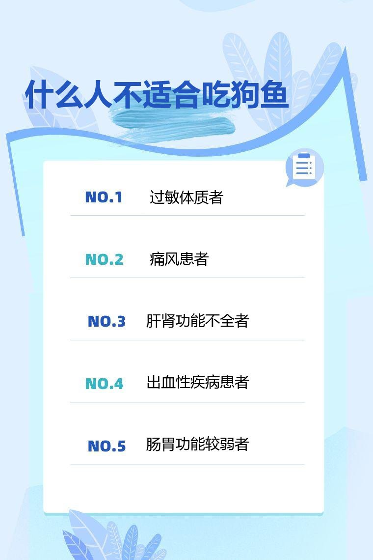 什么人不適合吃狗魚，狗魚最忌三種人吃急診科熊振輝具有較高的食用價值和經濟價值