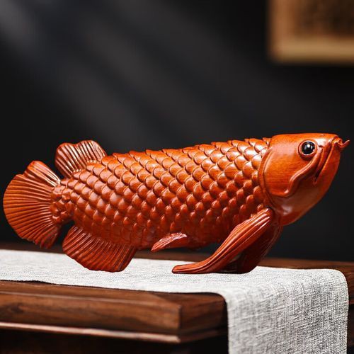 給我推薦一些高清的金龍魚木雕圖片，金龍魚木雕圖片