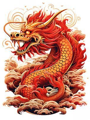 紅色龍圖片100張，《紅色龍圖片100張》