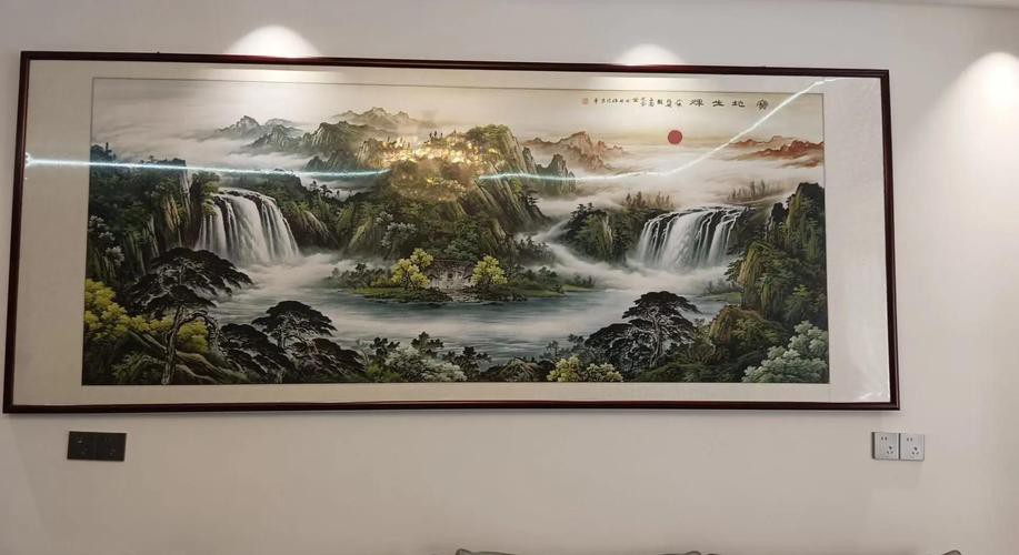 八方聚財山水圖片，“八方聚財山水圖片”是一類融合傳統吉祥寓意與自然美景的創作