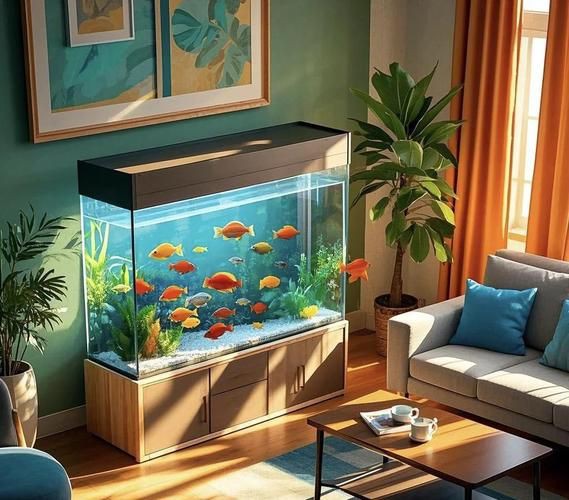 家庭客廳魚缸擺放位置圖【家庭客廳魚缸擺放位置圖解與風水建議】