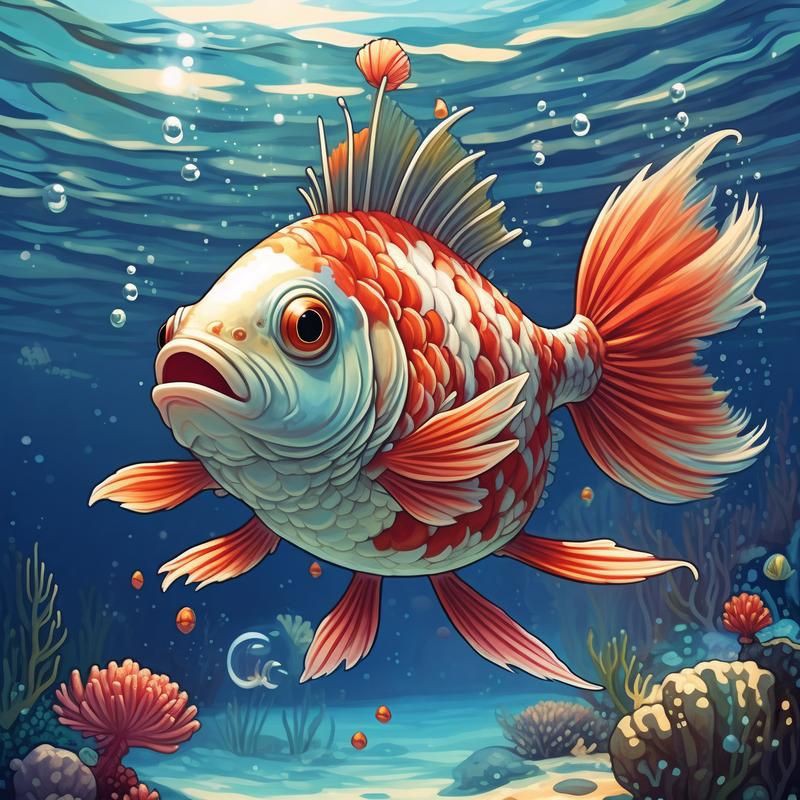 有沒有更多關于吉祥物魚的圖片？，吉祥物魚常被賦予美好寓意如年年有余、富貴吉祥等