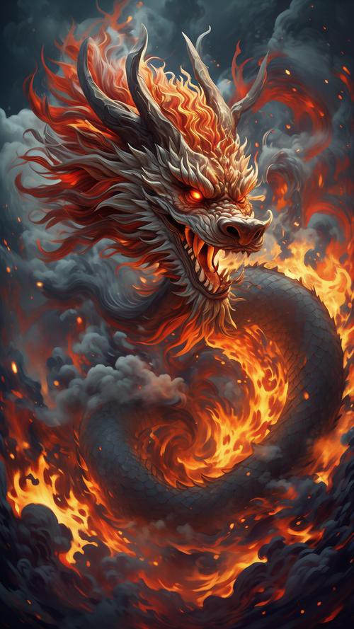 能提供一張具體的霸氣龍圖片嗎？