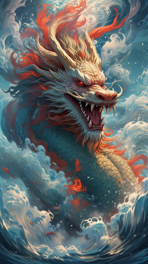 能提供一張具體的霸氣龍圖片嗎？