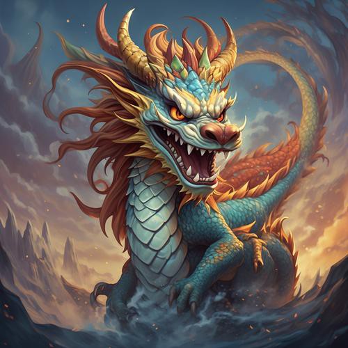 能提供一張具體的霸氣龍圖片嗎？