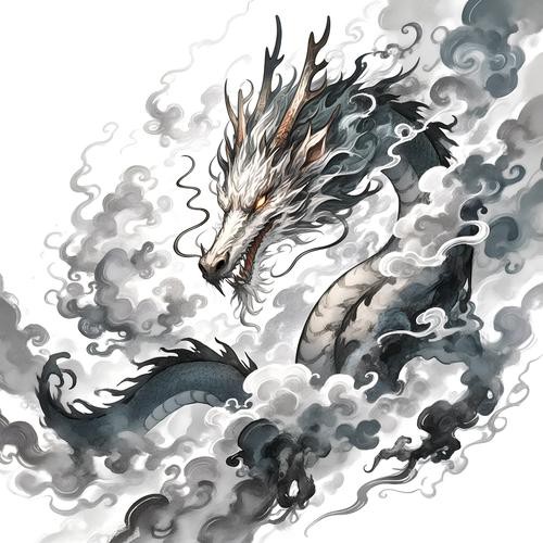 能提供一張具體的霸氣龍圖片嗎？