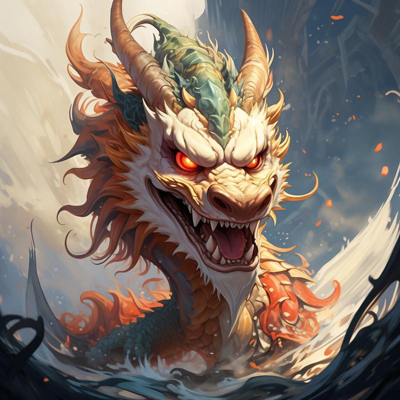 能提供一張具體的霸氣龍圖片嗎？