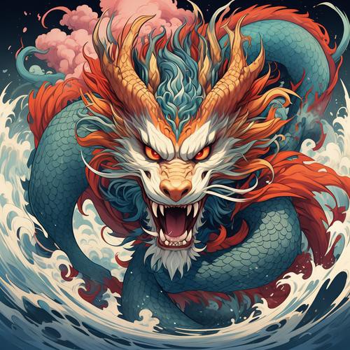 能提供一張具體的霸氣龍圖片嗎？