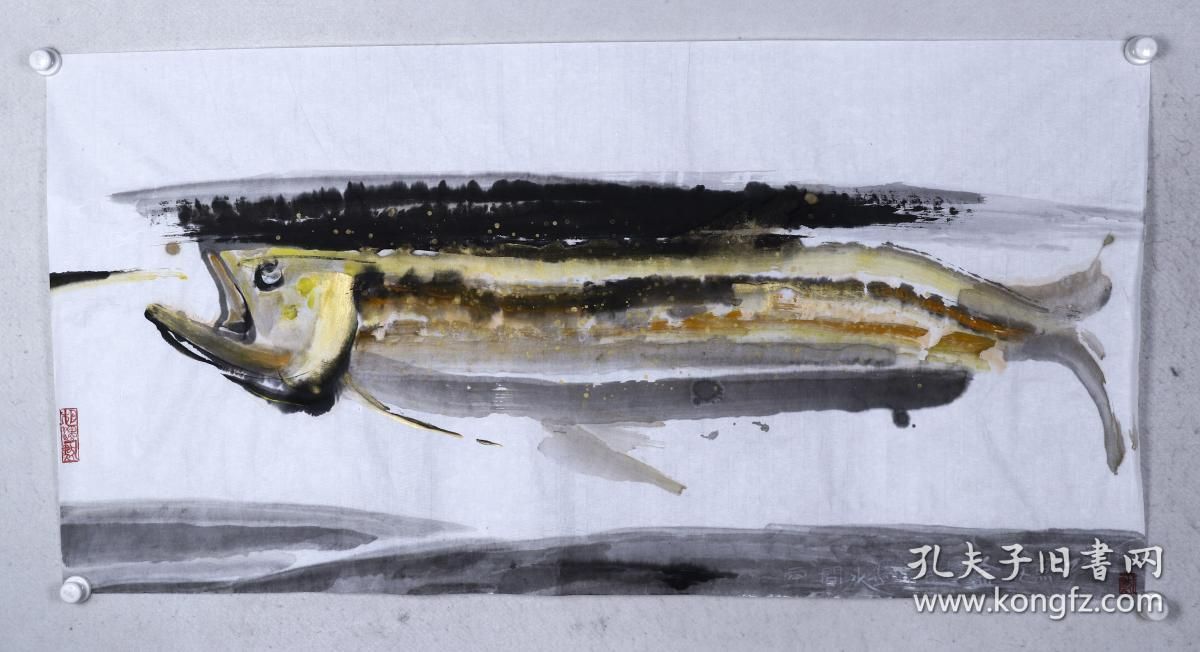 畫金龍魚的大師作品（張利宏的《金龍魚》系列作品賞析，寓意美好）