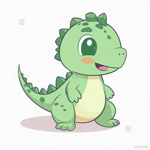 給我一些卡通風格的恐龍圖片