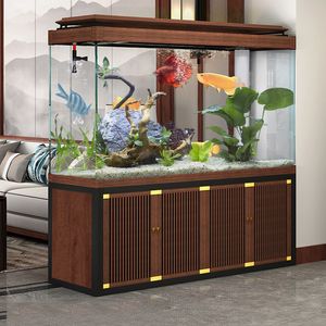 隔斷柜帶魚缸的裝修效果圖：隔斷柜帶魚缸的裝修效果 隔斷柜帶魚缸的裝修效果圖：隔斷柜帶魚缸的裝修效果 魚缸百科 第3張