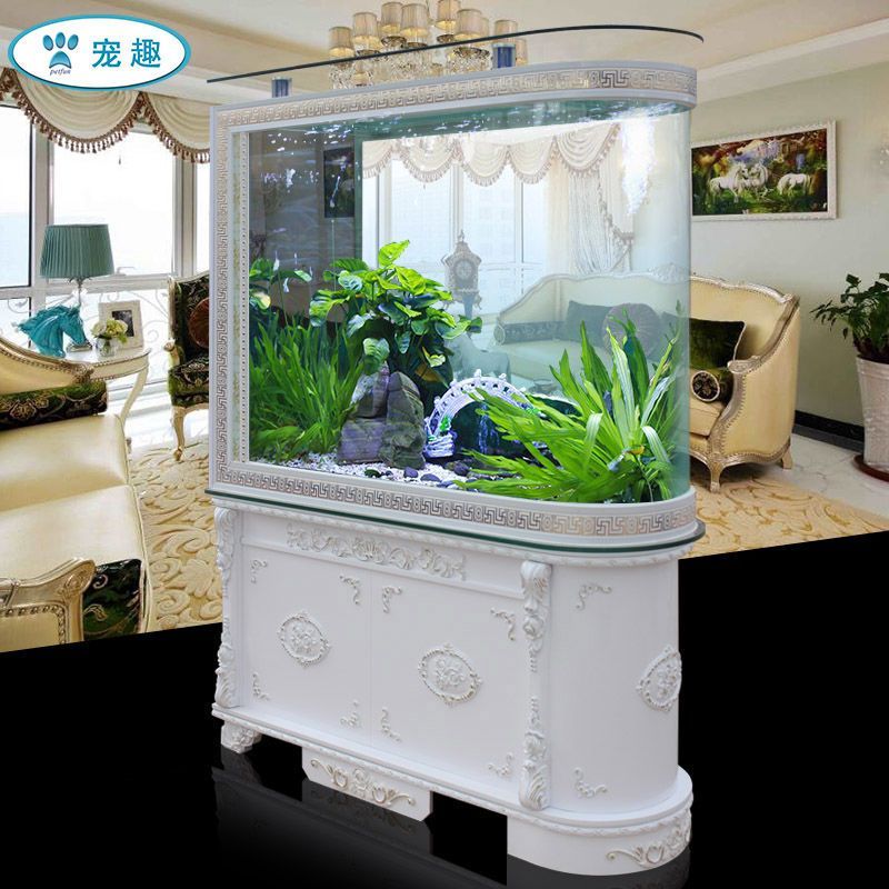 歐式魚缸圖片大全客廳1.2米：1.2米歐式魚缸尺寸推薦