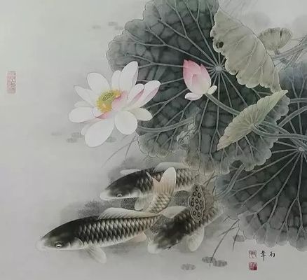 工筆龍魚畫法（工筆龍魚眼睛畫法,龍魚身體結(jié)構(gòu)解析）