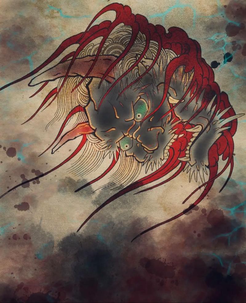 紋身圖案龍魚(yú)