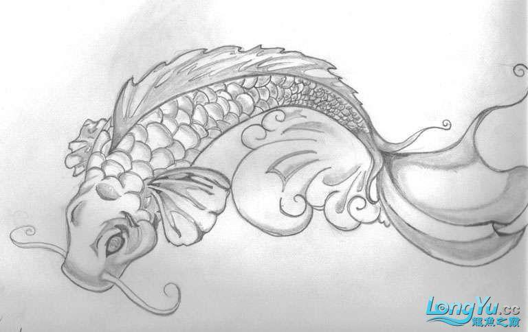 紋身圖案龍魚(yú)