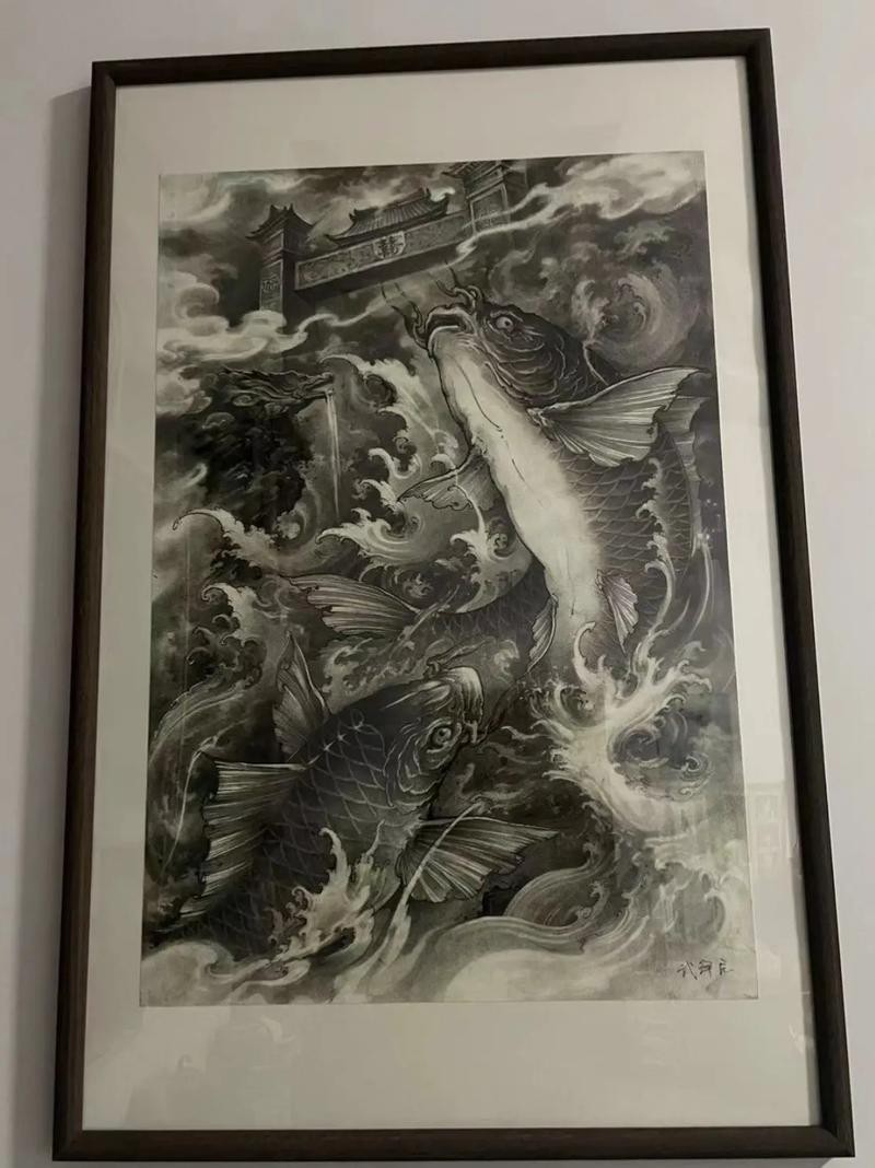 紋身圖案龍魚(yú)