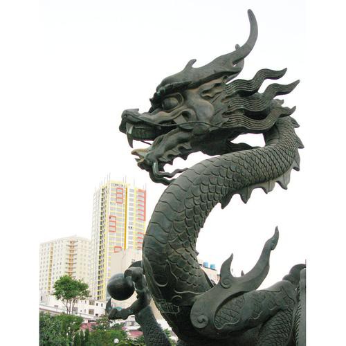 再給我一些龍擺件的圖片