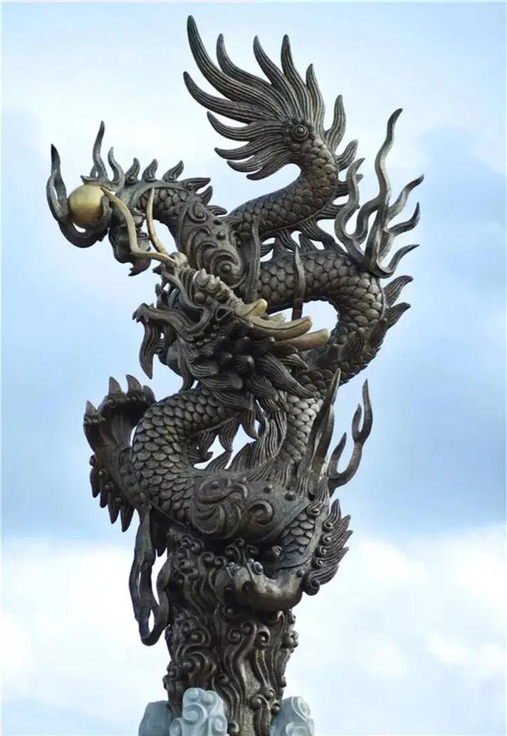 再給我一些龍擺件的圖片