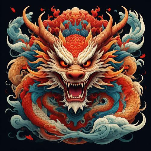 再給我一些龍擺件的圖片