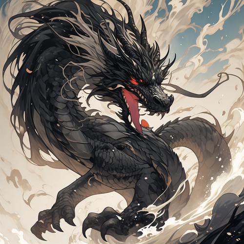 再給我一些龍擺件的圖片